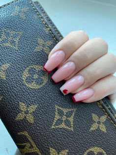 Valentine Nails Inspiration, Simple Nude Valentines Nails, Valentine Days Nail, Cute Simple Valentines Nails Red, Basic Valentines Nails, Nails Inspiration Valentines Day, Nails For February 2024, Nails February 2024, Cute Nails Acrylic Red