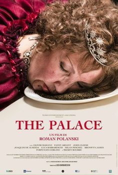 the palace movie poster with a woman sleeping on top of a plate in front of her face