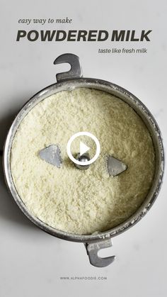 an image of powdered milk in a pan