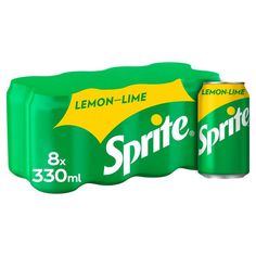 a can of sprite lemon - lime soda on a white background with no sugar