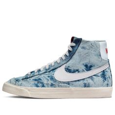 DV2182-900 Nike Blazer Mid 77 Women, Nike Outfit, Womens Basketball Shoes, Nike Blazer Mid 77, Nike Blazer Mid, Nike Blazers Mid, Bleached Denim, Blazer Mid, Nike Blazer