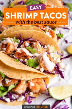 shrimp tacos with the best sauce