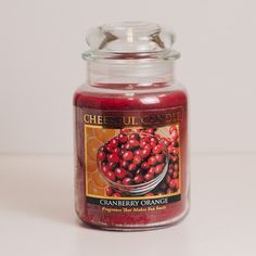 Cranberry Orange - 24 oz Cheerful Candle Orange Scented Candle, Strong Scented Candles, Orange Scent, Orange Spice, Cranberry Orange, Sweet Orange, Scented Candle, Scented Candles, Cranberry