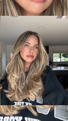 Hilight Hair Blond, Abby Baffoe Hair, Blond Balayage On Dark Hair, Blonde Hair For Olive Skin Tone Brown Eyes, Brit Harvey Hair, Blond On Dark Hair, Light Brown Hair With Blonde Highlights And Dark Lowlights, Kait Davis Hair, Brown Blonde Hair Ideas