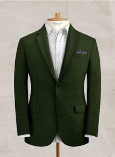 Solbiati Bottle Green Seersucker Suit – StudioSuits Seersucker Jacket, Tweed Overcoat, Modern Suits, Seersucker Suit, Tailored Suit, Designer Suits For Men, Herringbone Tweed, Designer Label, Beautiful Suit