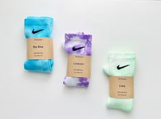 ♥︎ All orders are shipped USPS. If you need your order delivered quickly I suggest paying for expedited shipping.  There is always a chance for delays with any mailing service, especially during the holiday seasons! ♥︎ These are Brand New 100% authentic Nike DRI-FIT socks.  ♥︎ Each order is custom, made-to-order,  and hand dyed.  ♥︎ We offer a variety of colors, with new colors dropping often. ♥︎ Each pair of socks are uniquely unique.  ♥︎ Remember they are sisters not twins! Each pair of socks Print Nike Socks, Dyed Nike Socks, Dri Fit Socks, Socks Nike, Nike Socks, Nike Swoosh, Athletic Socks, Colorful Socks, Tie And Dye