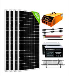 ECO WORTHY 3 2KWH Solar System Power Power System, Solar Charger, Solar Power System, Solar Battery, Home House