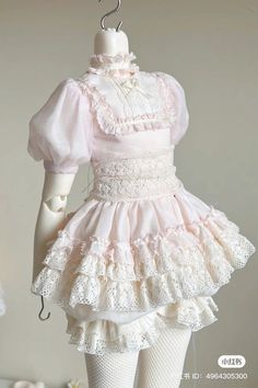 My Sweet Piano Outfit, Delicate Sweet Aesthetic Outfits, Cute Core Clothing, Doll Core Outfits, Cutecore Dress, Doll Outfits Aesthetic, Doll Aesthetic Outfits, Morute Outfits, Morute Clothes