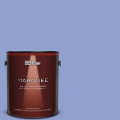 behr marquee interior paint in one gallon, with the light on it's side