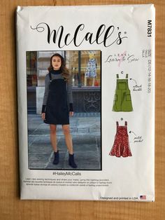 a sewing pattern for a women's dress