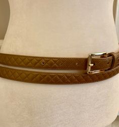 J. Mclaughlin Quilted Double Wrap Belt Vintage Leather - Etsy Double Wrap Belt, Double Belt, Belt Vintage, Belt Women, Wrap Belt, J Mclaughlin, Metal Buckles, Vintage Leather, Tan Leather