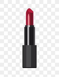 a red lipstick on a white background with no shadow, transparent png and psd