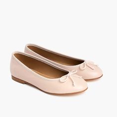 Women's Prima Ballet Flat In Light Pink 'Blush' Leather - Thursday Classic Pink Ballet Flats With Round Toe, Classic Pink Round Toe Ballet Flats, Pink Leather Ballet Flats With Leather Sole, Pink Leather Ballet Flats With Round Toe, Black Leather Racer Jacket, Thursday Boots Women, Thursday Boot Company, Pink Ballet Flats, Thursday Boots