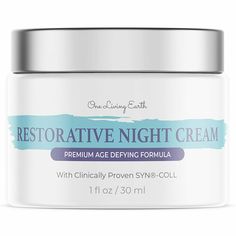 ~FROM ERIN'S CLOSET~ Domestic Buyers:  Request a Discount on Combined Shipping prior to payment   ONE LIVING EARTH EYE RESCUE CREAM (Age Defying Formula) BRAND NEW Restorative Night Cream packed with clinically proven SYN-COL this night cream for face adds some of the strongest proprietary complexes clinically shown to deliver the most potent wrinkle cream benefits among non-RX grade cosmetic face moisturizer products. Anti Aging Moisturizing Lotion deeply hydrating night cream helps nourish deh Moisturizer Products, Diy Anti Aging Cream, Travel Toothpaste, Aging Face, Top Skin Care Products, Moisturizing Lotion