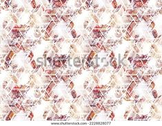 an abstract geometric pattern with red and white colors