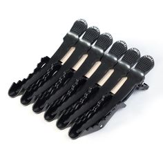 Crocodile Clip 4.3" 6pcsSecure Hold: Crocodile clip is designed with a strong grip, ensuring a secure hold on all hair types and textures. It keeps your hair in place during styling, cutting, or coloring sessions.Versatile Functionality: This clip is perfect for sectioning hair during various hairstyling techniques, such as blowouts, updos, braiding, and curling. It allows for precise and controlled styling.Gentle on Hair: Features a smooth surface and rounded edges, preventing snagging or pulli Sectioning Hair, Wigs Hair Extensions, All Hair Types, Claw Clip, Hair Types, Easy To Use, Hair Pins, Hold On, Braids