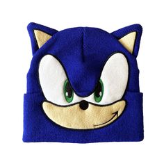 Sonic Hat, Sonic Face, Beanie With Ears, Sonic And Shadow, Big Face, Pisco, Head Accessories