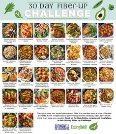 the 30 day fiber - up challenge is here to help you plan your next meal