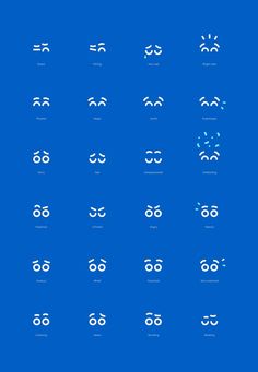 an image of the numbers and symbols for each type of character in this video game