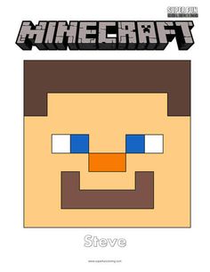 an image of the face of steve from minecraft