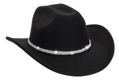 PRICES MAY VARY. Product - This flat top hat is made of 65% cotton and 37% polyester, with decoration of rhinestones. Soft and comfortable. Design - The design of classic hats is very unique. They adopt the traditional hat shape, but the rhinestone decoration is added to the brim, making it more luxurious. It can also add fashion to your daily wear, making you glitter in the crowd. Occasions - This cowboy hat is suitable for various occasions, such as music festivals, parties, outdoor activities Bling Hats, Cowboy Hats Women, Flat Top Hat, Bride Party, Black Cowboy, Boho Hat, Western Cowboy Hats, Classic Hats, Hat For Men