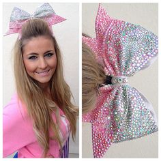 Own the biggest.. Most sparkly.. Cheer bow!  bows of london Cute Cheer Bows, Cheer Stunts, Cheer Gifts, Cheer Girl, Cheerleading Outfits