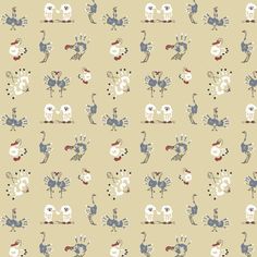 an animal pattern is shown on a beige background