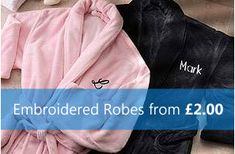 Embroidered Robes Online in London, UK Terry Robe, Embroidered Robes, Terry Towel