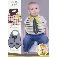 the baby's shirt, tie and bib are all in one package for boys