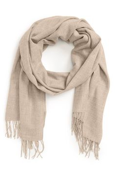 Product Image, click to zoom Classic Cashmere Scarves, Classic Beige Scarf For Fall, Classic Beige Scarves For Fall, Elegant Beige Wool Scarf, Solid Color Fringe Scarf For Fall, Classic Formal Pashmina Scarves, Classic Formal Pashmina Scarf, Classic Cashmere Scarves For Fall, Classic Wool Scarves For Fall