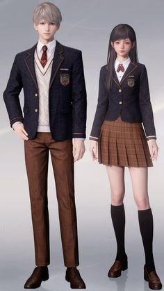 Royal Uniform School, Princess School Aesthetic, Korean School Uniform Men, Boarding School Uniforms, School Uniform Japan, Brown School Uniform, Male School Uniform, Matching Uniforms, Korean Uniform School