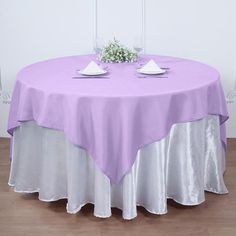 tablecloth overlays Square Overlay, Table Overlays, Craft Fair Displays, Quince Ideas, Tablecloth Sizes, Table Skirt, Banquet Tables, Lavender Wedding, Wedding Table Settings