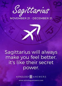 the zodiac sign for sagittarius on a purple background