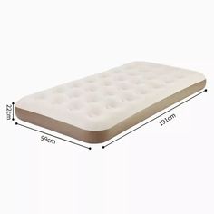 an image of a mattress size chart