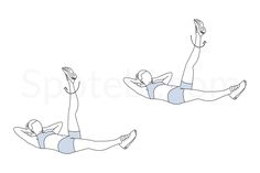 two people doing exercises on their stomachs, one is holding a cell phone and the other