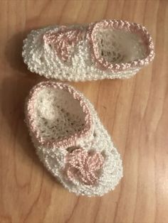 Crochet Doll Shoes Doll Booties Crochet Baby Booties SQ-1 Pink And White | eBay Handmade Cute Booties, Cute Yarn Booties As Gift, Cute Yarn Booties As A Gift, White Hand Knitted Booties As Gift, Pink Crochet Round Toe Booties, Pink Crochet Booties With Round Toe, White Crochet Round Toe Booties, White Crochet Booties With Round Toe, Yarn Booties With Soft Round Toe