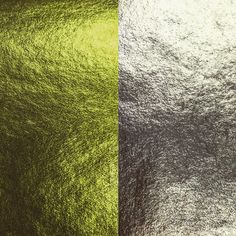 two different shades of green and black with white highlights on the left side of the image