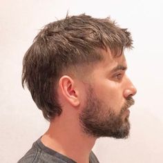 Mullet For Thick Hair Men, Men’s Mullet Short, Mens Choppy Haircut, Hairstyles For Bearded Men, Side Mullet Men, Medium Length Mullet Men Straight Hair, Men’s Haircut With Receding Hairline, Mens Blonde Hairstyles Medium, Short Hair Shaved Sides Men