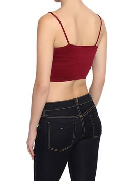 Impact each layered look with this cropped cami tank top. This seamless tank is given the perfect hint of femininity. A spaghetti strap crop camisole ideal for layering under sheer tops.Scoop neck spaghetti strap braletteSoft and stretch seamless fabric, No padded bra & Non wiredRibbed hem, great for everyday wearOne size fits most, Small, Medium, some Large, or US Juniors S~L, Or US Womens 0~8 some 10Model size : 5'3" height, 34" bust, 24" waist, 34" hip, and is wearing a size One Size92% Nylon Strap Bra, Strappy Bralette, Cropped Camisole, Workout Yoga, Cropped Cami, Top Crop, Bra Straps, Bra Top, Tank Top Cami