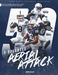 a poster for the football team that is celebrating its fifth anniversary with an image of their players