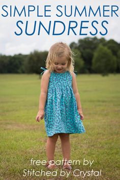 Girls Sundress Pattern Free, Thread Ideas, Toddler Sun Dress, Girls Dress Pattern Free, Sundress Sewing Patterns, Sew Patterns