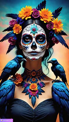 Dia de los muertos, Lady Catrina. AI-GENERATED,  enjoy the magic 🩷 Catrina Costume, Mexican Culture Art, Mexico History, Mexican Holiday, Makeup Easy, Halloween Makeup Easy, Halloween Costume Outfits, Mexican Culture