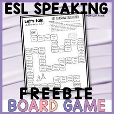 a freebie board game for esl speaking