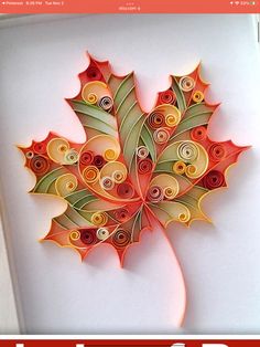 an image of a leaf made out of paper