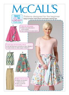 the sewing pattern for this skirt is easy to sew