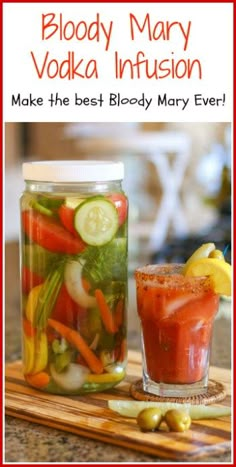 Infuse Vodka, Infused Alcohol, Blood Mary, Infused Liquors, Easy Quinoa, Homemade Liquor, Alcholic Drinks, Flavorful Vegetables