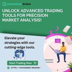 a man sitting on top of a clock with the words unlock advanced trading tools for precision market