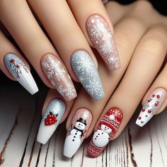 Pastel Nail Art, Nagel Design, Festive Nail Art, Cute Christmas Nails, Seasonal Nails, Holiday Nail Art, Nail Art Wedding, Design Principles, Festival Nails