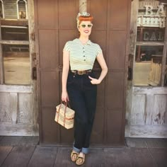 1950s Casual Outfits, Doris Mayday, Marvelous Mrs Maisel Fashion, Mrs Maisel Fashion, Pinup Shoes, 1950s Casual, Jive Dance, Jeans And Top