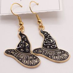 Handmade Earrings Style: "Wizard In Training" Sorting Hat Earrings Comes With Organza Bag New Makes A Great Gift For Any Occasion Or Holiday! Don't Forget To Check Out My Other Styles! Keywords: Harry Potter, Hogwarts, Token, Wizarding World, Stand Out, Different, Present, Hanging, Earring, Drop, Birthday, Gift, Handmade, Made In Usa, Nj Artist, Female Owned, Artisan, Craft Wizard Earrings, Handmade Harry Potter, Harry Potter Earrings, Harry Potter Sorting, Harry Potter Sorting Hat, Hanging Earring, Harry Potter Hufflepuff, Sorting Hat, Harry Potter Hogwarts